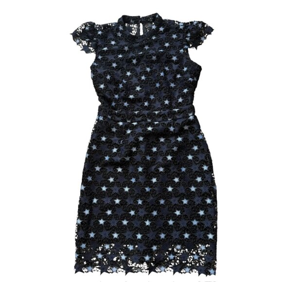 Romeo & Juliet Couture Dresses & Skirts - Romeo + Juliet Couture Navy Blue Black Stars Embroidered Sheath Dress M medium